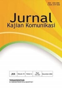 Jurnal Kajian Komunikasi Volume 10 Nomor 2 2022