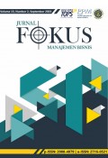 Jurnal Fokus Manajemen Bisnis Volume 13, Nomor 2 September 2023