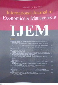 International Journal Economics & Management = IJEM Volume 15, No.1 April 2021