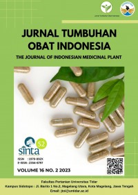 Jurnal Tumbuhan Obat Indonesia = The Journal of Indonesian Medicinal Plant Volume 16 No.2, Desember 2023