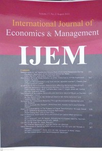 International Journal Economics & Management = IJEM Volume 17, No.2 August 2023