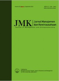 Jurnal Manajemen dan Kewirausahaan Volume 25 No 2 September 2023