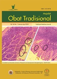 Majalah Obat Tradisional Vol.26 No.1 January-April 2021