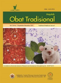 Majalah Obat Tradisional Vol.26 No.3 September-December 2021