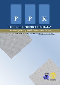 Perilaku & Promosi Kesehatan=Indonesian Journal of Health Promotion and Behaviour Vol. 4 No. 1 Juni 2022