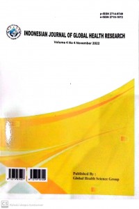 Indonesian Journal Of Global Health Research Volume 4 Number 4 November 2022