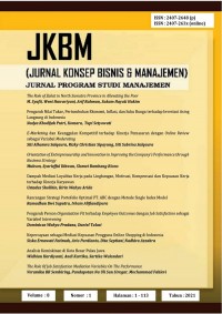 JKBM = Jurnal Konsep Bisnis dan Manajemen Volume 8 No 1 2021