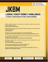 JKBM = Jurnal Konsep Bisnis dan Manajemen Volume 9 No 2 2023