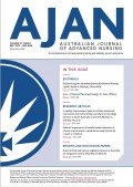 AJAN = Australian Journal Of Advanced Nursing December 2019 – February 2020 Volume 37 Issue 1