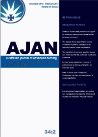 AJAN = Australian Journal Of Advanced Nursing December 2016-February 2017 Volume 34 Issue 2