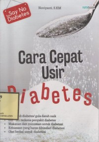 Cara Cepat Usir Diabetes