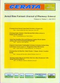 Cerata : Jurnal Ilmu Farmasi (Journal of Pharmacy Science) Volume 2 Nomor 1 Juli 2013