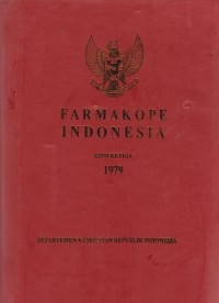 Farmakope Indonesia edisi.3 1979