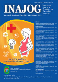 INAJOG = Indonesian Journal of Obstetrics and Gynecology Volume 7 No 4 October 2019