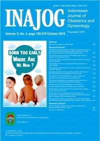 INAJOG = Indonesian Journal of Obstetrics and Gynecology Volume 6 No 4 October 2018
