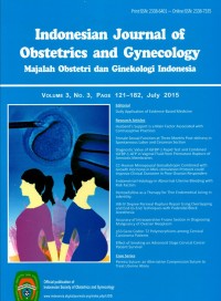 INAJOG = Indonesian Journal of Obstetrics and Gynecology Volume 3, No. 3 July 2015