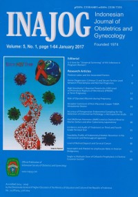 INAJOG = Indonesian Journal of Obstetrics and Gynecology Volume 5, No.1 January 2017