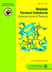 Majalah Farmasi Indonesia (Indonesian Journal of Pharmacy) Volume 24 Issue 2 (2013)