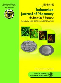 Indonesian Journal of Pharmacy (Indonesian J. Pharm) Volume 25 Issue 3 (2014) July-September