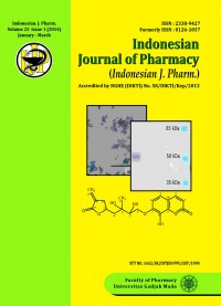 Indonesian Journal of Pharmacy (Indonesian J. Pharm) Volume 25 Issue 1  (2014) January-March