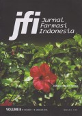 JFI = Jurnal Farmasi Indonesia Volume 8 Nomor 1 Januari 2016