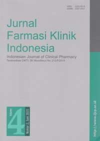 Jurnal Farmasi Klinik Indonesia= Indonesian Journal of Clinical Pharmacy Vol. 4 No.2 Juni 2015