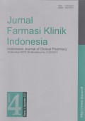 Jurnal Farmasi Klinik Indonesia= Indonesian Journal of Clinical Pharmacy Vol. 4 No.3 September 2015