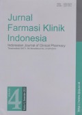 Jurnal Farmasi Klinik Indonesia= Indonesian Journal of Clinical Pharmacy Vol. 4 No.4 Desember 2015