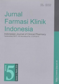Jurnal Farmasi Klinik Indonesia = Indonesian Journal of Clinical Pharmacy Vol.5 No.1 Maret 2016