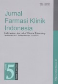 Jurnal Farmasi Klinik Indonesia = Indonesian Journal of Clinical Pharmacy Vol.5 No.2 Juni 2016
