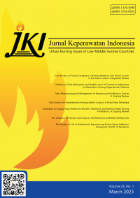 JKI = Jurnal Keperawatan Indonesia Volume 26 No 1 March 2023