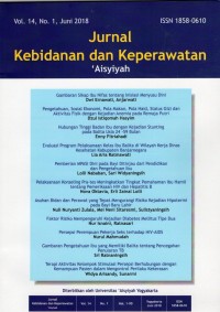 Jurnal Kebidanan dan Keperawatan 'Aisyiyah Vol. 14 No. 1 Juni 2018