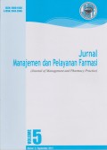 Jurnal Manajemen dan Pelayanan Farmasi Vol.5 No.3 September 2015