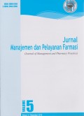 Jurnal Manajemen dan Pelayanan Farmasi Vol.5 No. 4 Desember 2015