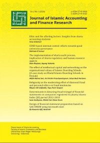 Journal of Islamic Accounting and Finance Research Volume 2 No 1 2020