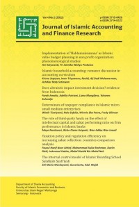 Journal of Islamic Accounting and Finance Research Volume 4 No 2 2022