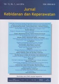 Jurnal Kebidanan dan Keperawatan Vol.12 No.1 Juni 2016