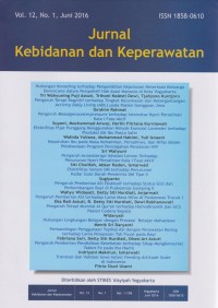 Jurnal Kebidanan dan Keperawatan Vol.12 No.1 Juni 2016