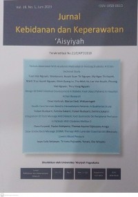 Jurnal Kebidanan dan Keperawatan 'Aisyiyah Vol. 19 No. 1 Juni 2023