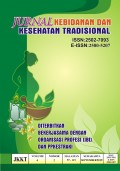 Jurnal Kebidanan dan Kesehatan Tradisional Volume 4 Nomor 2 September 2019