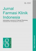 Jurnal Farmasi Klinik Indonesia = Indonesian Journal of Clinical Pharmacy Volume 8 Nomor 3 September 2019