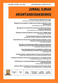 Jurnal Ilmiah Akuntansi dan Bisnis Volume 15 Issue 2 July 2020