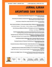 Jurnal Ilmiah Akuntansi dan Bisnis Volume 17 Issue 1 January 2022