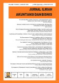 Jurnal Ilmiah Akuntansi dan Bisnis Volume 15 Issue 1 January 2020