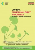 Jurnal Tumbuhan Obat Indonesia = The Journal of Indonesian Medicinal Plant Volume 13 No 1, Juli 2020