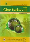 Majalah Obat Tradisional Vol. 20 No. 3 September-December 2015