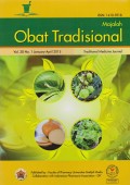 Majalah Obat Tradisional Vol. 20 No. 1 January-April 2015