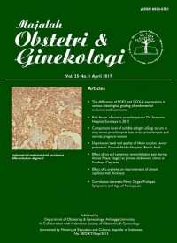 Majalah Obstetri & Ginekologi  = Journal Of Obstetrics & Gynecology Science Vol. 25 No. 1 April 2017