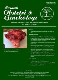 Majalah Obstetri & Ginekologi = Journal Of Obstetrics & Gynecology Science Vol. 27 No. 1 April 2019