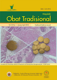 Majalah Obat Tradisional Vol. 23 No. 1 January-April 2018